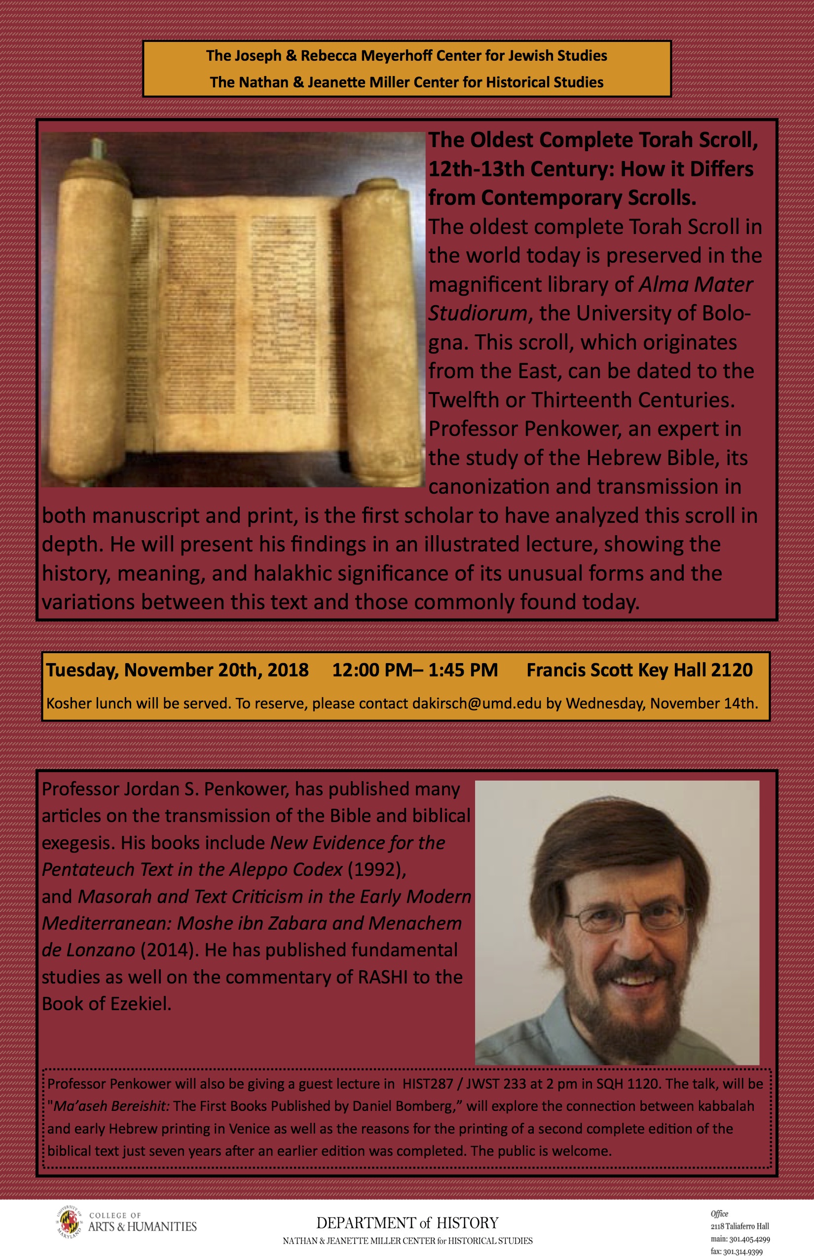 Image for event - The Oldest Complete Torah Scroll, 12th-13th Century: How it Differs from Contemporary Scrolls
