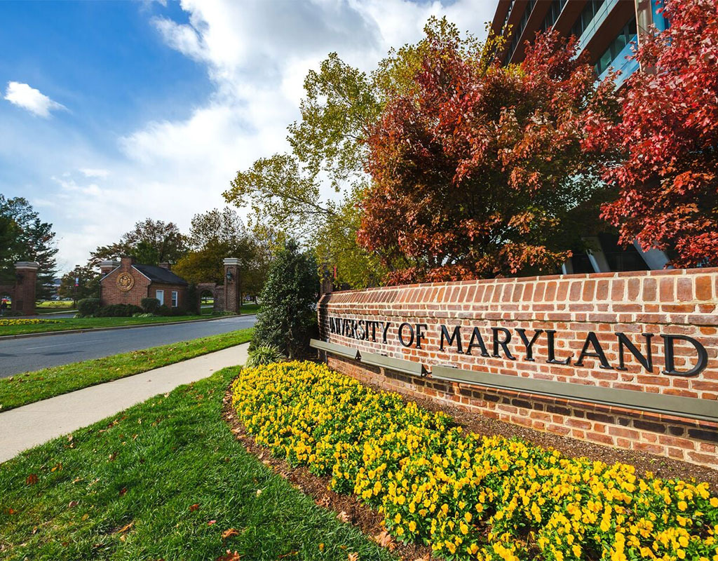 University of Maryland sign