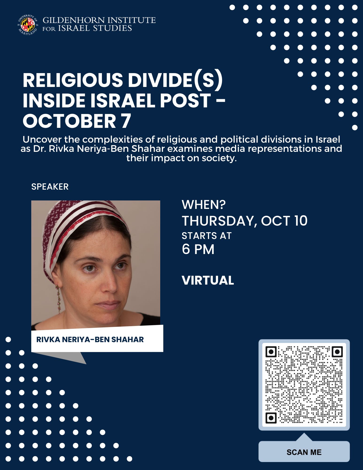 Religious Divide(s) Inside Israel Post-October 7 flyer