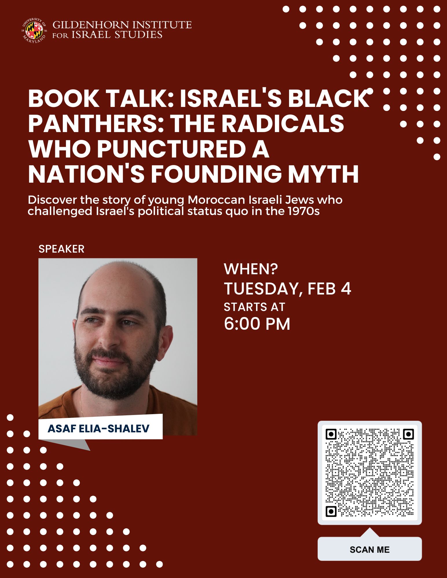 Israel's Black Panthers flyer with Asaf Elia-Shalev